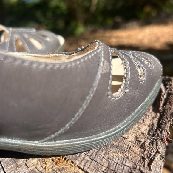 Dr Martens Pump Maria Cut Out Peep Toe Grey Palatine 13110020 Doc Martins Size 7 - Picture 4 of 12